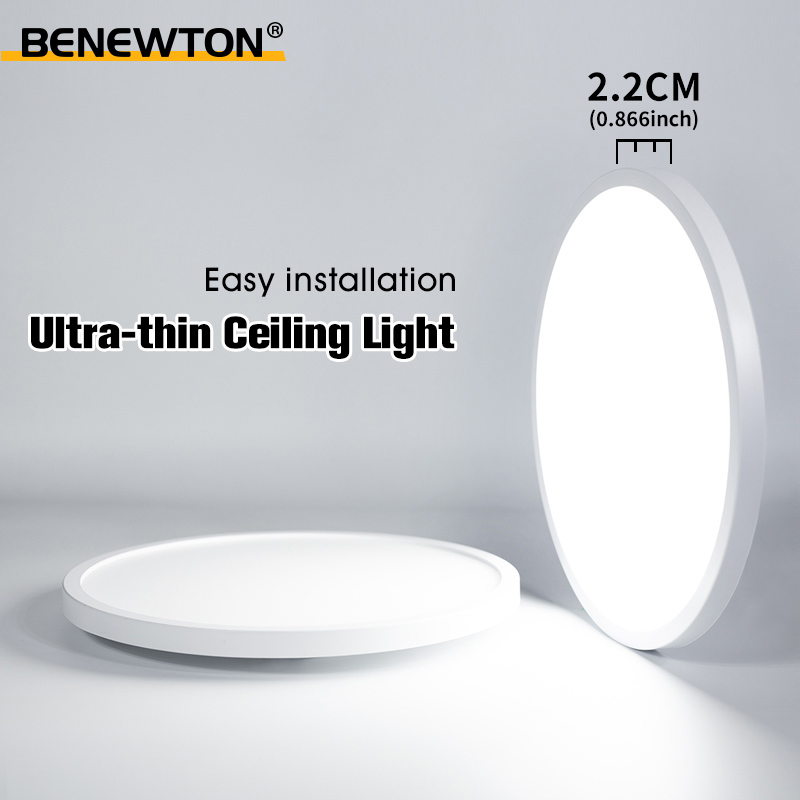 Kitchen Appliances In White - Lámpara de Techo LED Redonda Ultrafina,