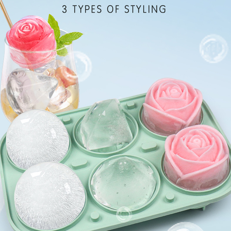 Kitchen Appliances And Utensils - Moldes redondos para cubitos de hielo