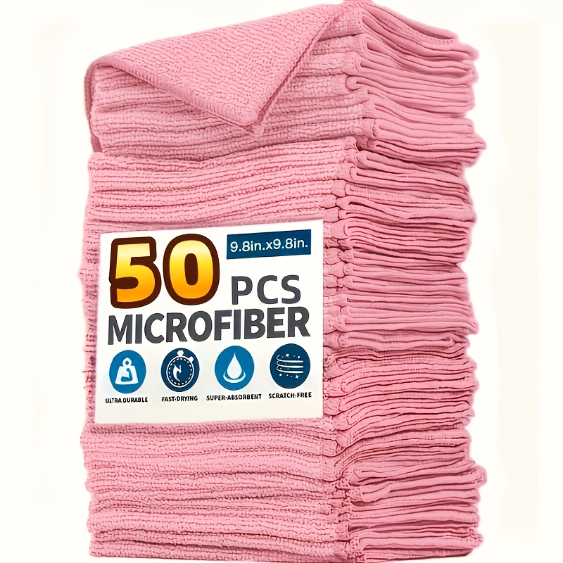 Kitchen Appliances And Utensils - Paños de Cocina de Microfibra Rosa