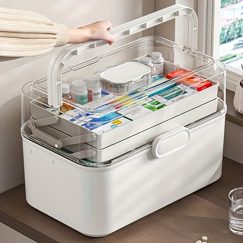 Kitchen Appliances In White - Caja de Almacenamiento de Medicamentos con