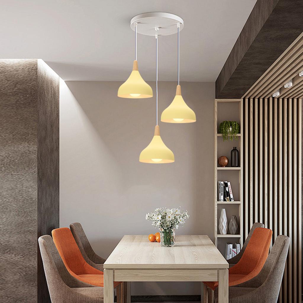 Luces colgantes LED de madera  - Kitchen Appliances In White reseña y precio