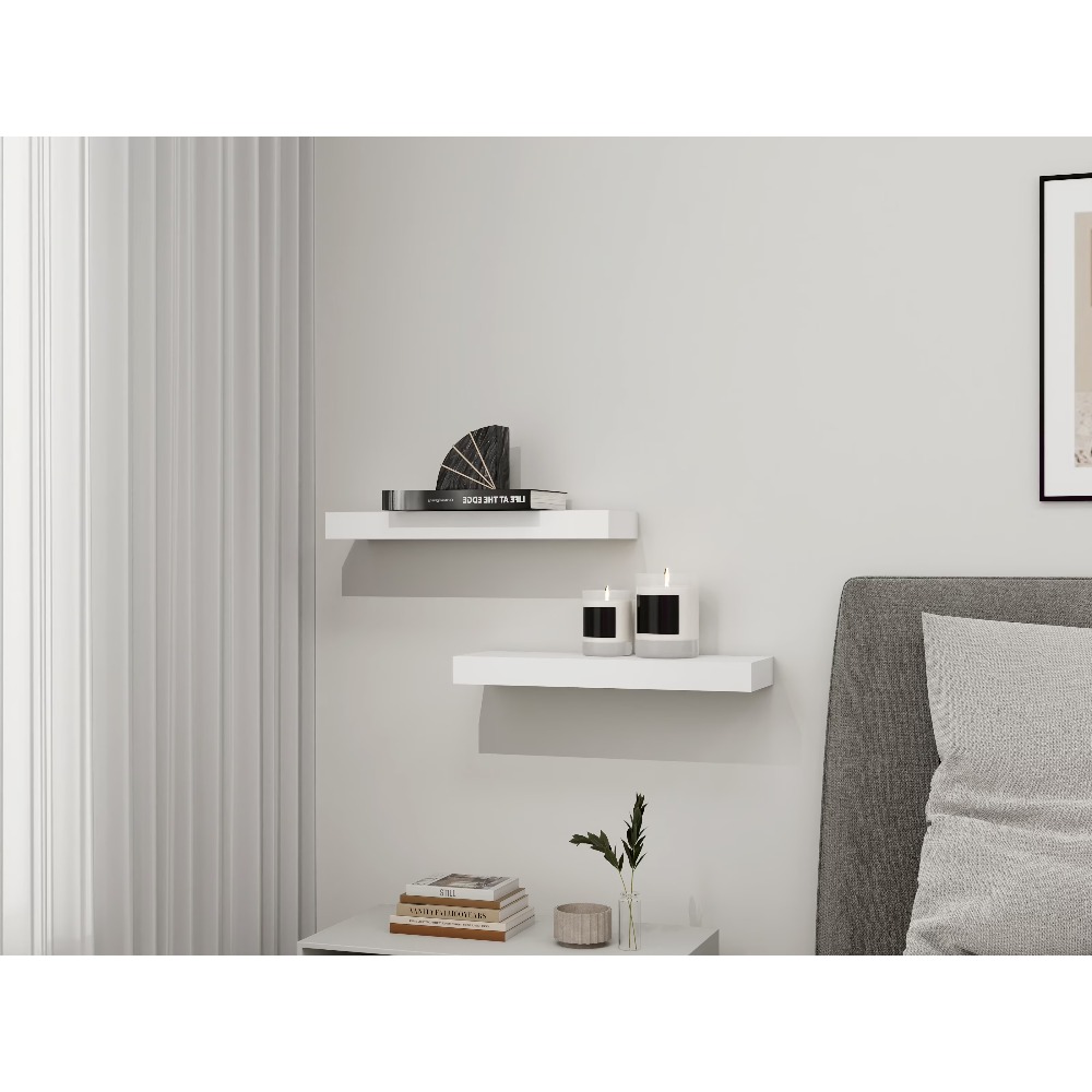 Juego de 2 Estantes Flotantes  - Kitchen Appliances In White reseña y precio