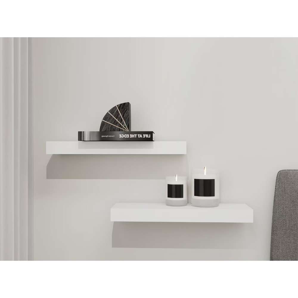 Juego de 2 Estantes Flotantes  - Kitchen Appliances In White reseña y precio