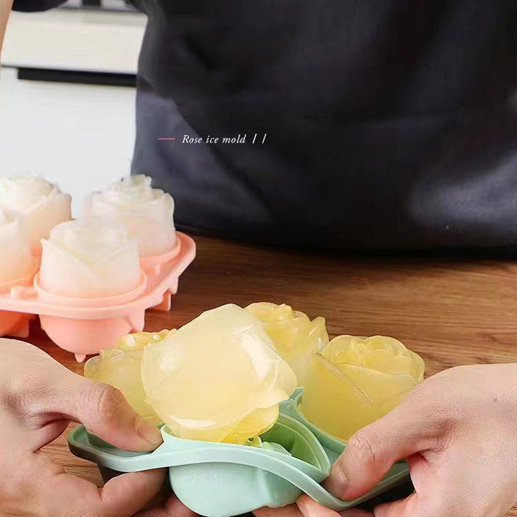 Moldes de hielo de rosas 3D, b - Kitchen Appliances And Utensils reseña y precio