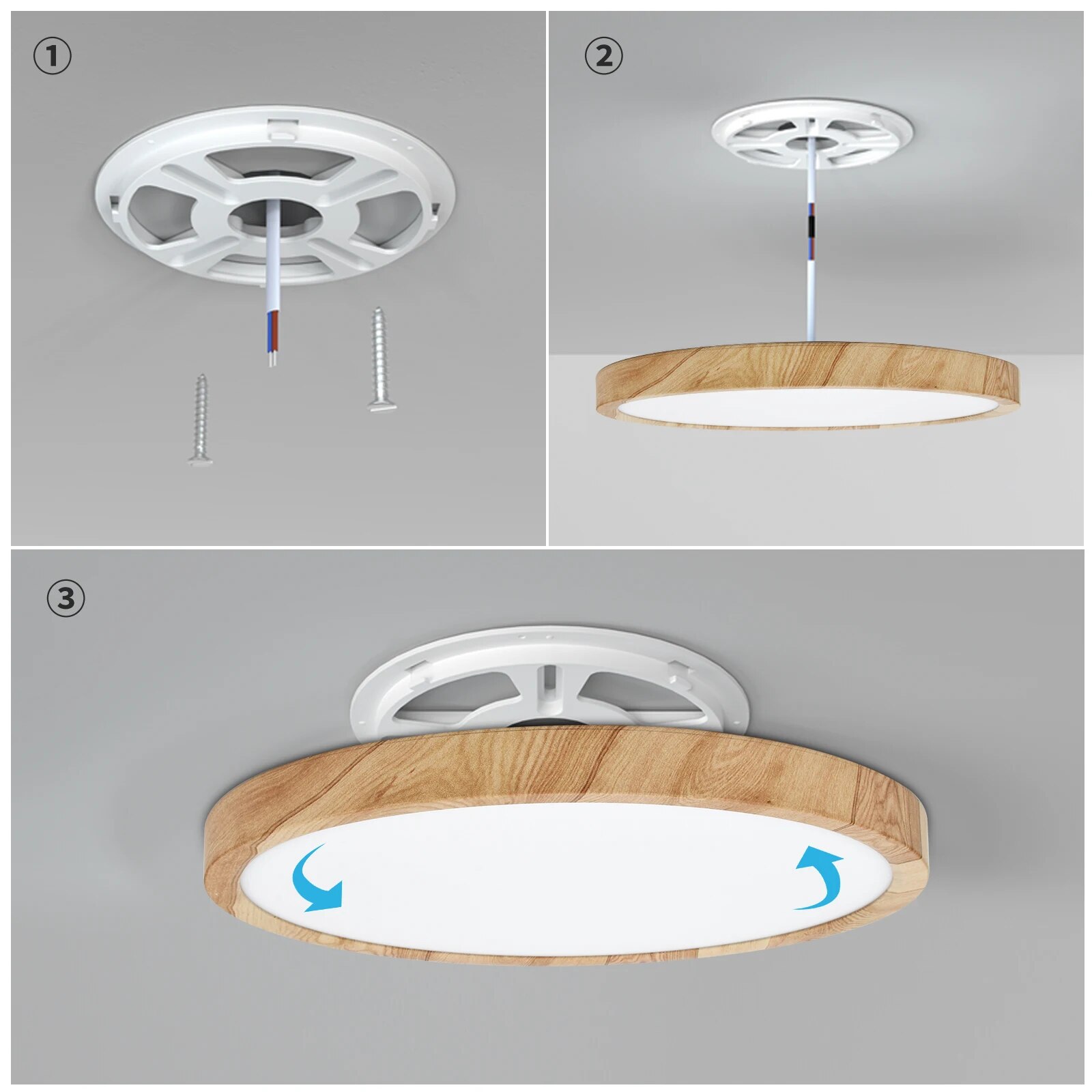 LVL-Luz de techo LED 3 en 1, g - Kitchen Appliances In White reseña y precio