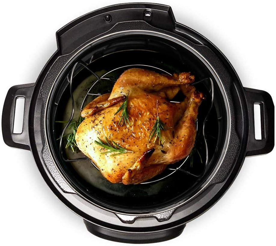Soporte de vapor con asas comp - Instant Pot Pressure Cooker reseña y precio