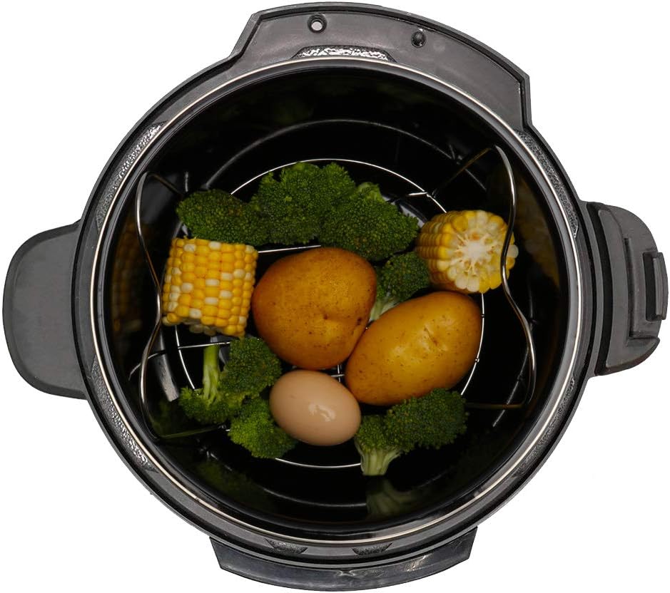 Soporte de vapor con asas comp - Instant Pot Pressure Cooker reseña y precio
