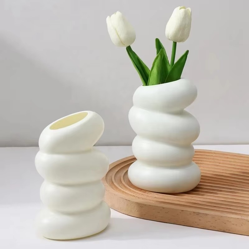 Florero blanco en espiral de p - Kitchen Appliances In White reseña y precio
