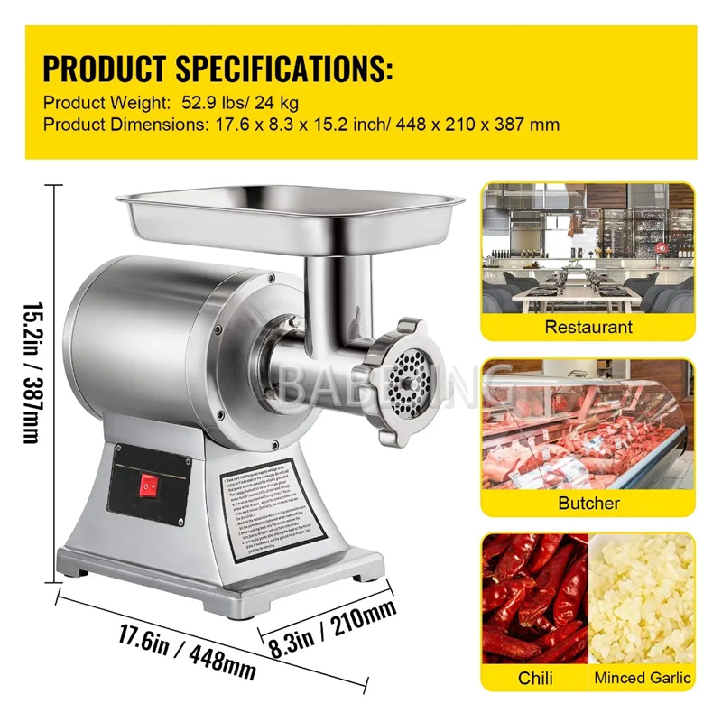 BABEJING 2025 nuevo triturador - Meat Grinder Attachment reseña y precio