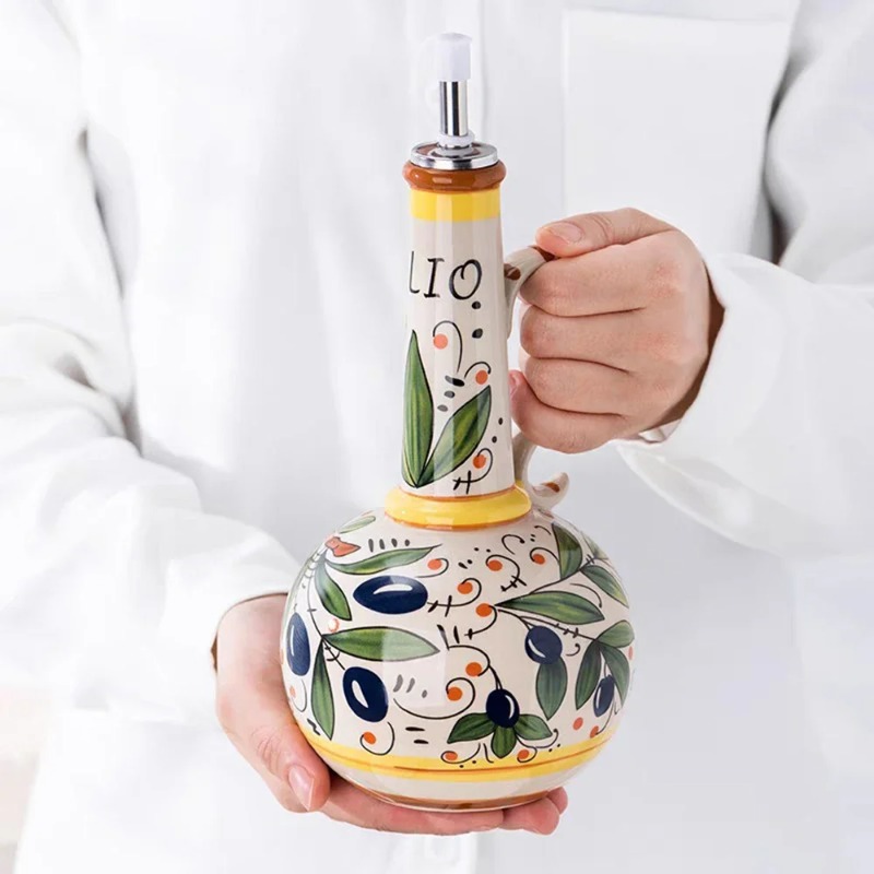 Botella de aceite de cerámica, - Kitchen Appliances And Utensils reseña y precio